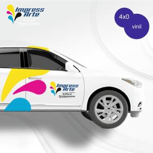 Adesivo Automotivo Vinil Personalizado 4x0 Só Frente   