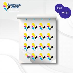 Adesivo transparente Vinil Personalizado 4x0  Refile 