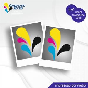 Papel Fotográfico por metro   4x0   