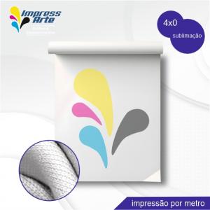 Tecido estampado Oxford metro corrido (calandrado) 1,45m largura 4x0 Frente colorido verso branco  Sem costura 